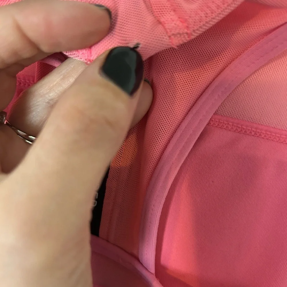 Zyia Active All Star One More rep Pink Racerback Sports Bra. Size Small.